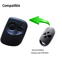 Télécommande sans fil HCS200/HCS301/HCS300 à code roulant 433Mhz 6V AG197