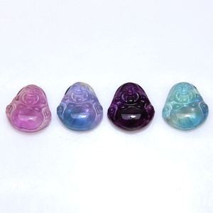 Venta al por mayor global <span class=keywords><strong>de</strong></span> coloridos adornos <span class=keywords><strong>de</strong></span> <span class=keywords><strong>cristal</strong></span> natural <span class=keywords><strong>de</strong></span> fluorita <span class=keywords><strong>de</strong></span> Buda Maitreya - Product Image 2
