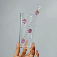 Creatief, eenvoudig, geëmbossed fruitglas, grote inhoud, paar waterbekers