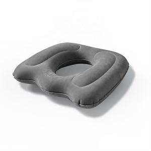 JYM Portable Air-Filled Gonflable Donut Coussin Siège Fesses Hémorroïdes Oreiller pour Soulagement de la Pression de la Douleur du Coccyx pour Utilisation de Chaise - Product Image 1