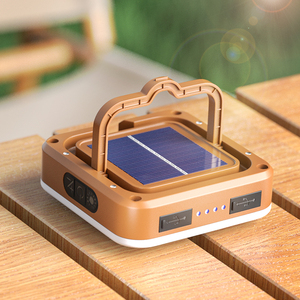 ใหม่แบบชาร์จไฟได้พลังงานแสงอาทิตย์ LED แม่เหล็กแคมป์ปิ้งโคมไฟ 5000mAh ไฟฉายแบบพกพาที่มีประสิทธิภาพไฟตกปลาไฟฉายไฟเต็นท์ - Product Image 1