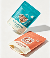Sacs d'alimentation en plastique imprimés sur mesure pour les friandises des petits animaux avec film barrière de qualité supérieure et ouverture refermable pratique