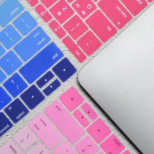 Teclado de silicone protetor de teclado personalizado, cobertura de teclado para macbook