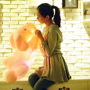 Đầy màu sắc LED nhồi bông sang trọng đệm con chó Gối dễ thương Light-Up đồ chơi cho cô gái giáng sinh quà tặng cho trẻ mới biết đi - Product Image 3