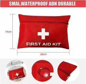 Trousse de premiers soins personnalisée avec logo, en tissu Oxford imperméable, avec fournitures médicales d'urgence, pour les voyages en plein air, pochette médicale portable - Product Image 3