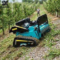 Tondeuse à gazon RC intelligente avec deux roues motrices, largeur de coupe de 500 mm, pour la coupe de l'herbe sur les pentes