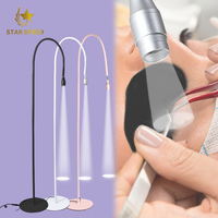 Lampe UV LED 10W à source de lumière blanche pour extensions de cils, durcissement rapide, portable, outils et accessoires pour cils