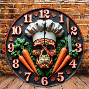 Round Wooden Wall <b>Clock</b> 25x25Cm Silent Quartz Home Decor Living Room Hanging <b>Clock</b> - Product Image 4