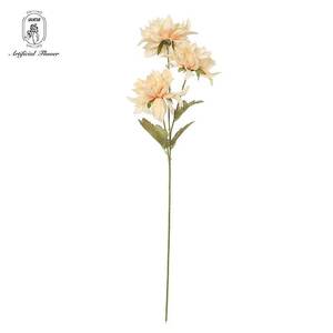 Precio bajo de fábrica, venta al por mayor, decoración de la <span class=keywords><strong>casa</strong></span>, ramo de flores de Dalia artificial de seda de calidad superior - Product Image 2