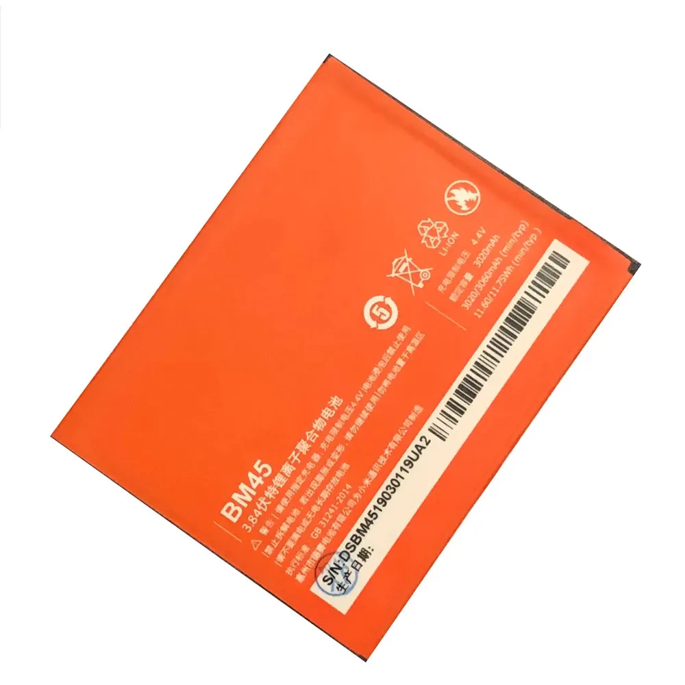 Wholesale BM45 BM20 BM40 BM41 BM42 BM44 Battery For Xiaomi Mi Redmi Note 2 Mi2S Mi2 2A Redmi 1S/Note1 Redmi2 Phone Batteries