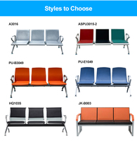 Banc d'attente moderne commercial de haute qualité siège aéroport 2 3 4 5 places chaise d'attente chaises d'attente d'hôpital pour la gare routière
