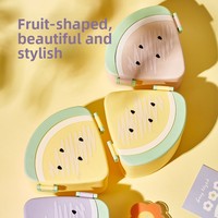 Nouvelle boîte à bonbons créative en plastique en forme de pastèque, joli récipient à collation pour enfants, rangement pour noix et fruits secs, capacité 0-1L, design original