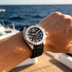 Orologio Subacqueo 1000M con Cassa in Titanio DLC, Movimento Meccanico Automatico Miyota 82S0, Cinturino FKM, Orologio Professionale da Uomo per Immersioni - Product Image 6