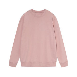 <span class=keywords><strong>Sweat</strong></span>-shirt classique uni à manches classiques, col croisé, badges insérés, coupe régulière, style décontracté, automne, pour couple, modèle identique - Product Image 4