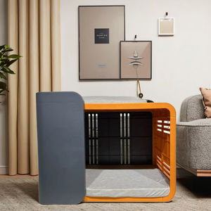 Katı hayvan desen kapalı/açık plastik kulübesi hava Vent kafes taşıyıcı ev mobilya küçük Puppies için hem kapalı - Product Image 1