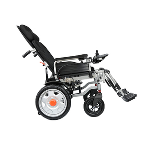 Cao tựa lưng điều khiển từ xa màu đen dễ dàng gấp có thể điều chỉnh y tế tự động Walker bánh xe điện ghế cho liệt nửa người bệnh nhân - Product Image 5