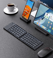 Clavier sans fil pliable adapté aux tablettes, iPad, téléphones portables, ordinateurs portables, utilisation générale au bureau, pour la saisie