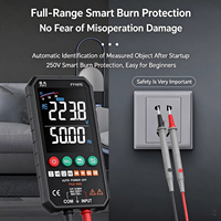 Multimeter Digital Ultra-tipis, Multimeter Mini Portabel Anti-bakar Otomatis Presisi Tinggi untuk Perawatan Teknisi Listrik
