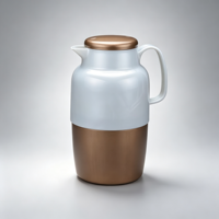 Majlis Assembled 3L Pot isotherme à large ouverture avec coque en plastique et intérieur en verre pour la salle d'accueil du Ramadan, pour la chaîne de magasins du Golfe, en stock pour la revente