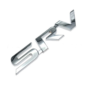 Etiqueta Decorativa Exterior de Material Cromado para Carrocería y Maletero Trasero de Lexus SRV, Modelo Forten FT-025, Color Plata y Negro, con Logotipo de Lexus SRV Modificado - Product Image 2