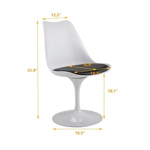 <span class=keywords><strong>Chaise</strong></span> pivotante en plastique <span class=keywords><strong>de</strong></span> style <span class=keywords><strong>scandinave</strong></span> à prix d'usine, vente chaude, pour cuisine, salon, jardin - Product Image 4