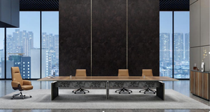 Table de conférence en bois durable, écologique, de haute qualité, moderne et luxueuse, sur mesure, pour 10 personnes, pour la maison, le bureau et les salles de conférence - Product Image 2