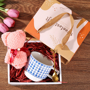 แก้วกาแฟเซรามิกลายนกซ้อนกันทันสมัยจุของได้มากเหมาะสำหรับเพื่อนเจ้าสาวใช้ในงานแต่งงานแบบพระจันทร์เต็มดวง - Product Image 1