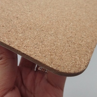 Napperon de Table personnalisé de haute qualité, en liège mdf, à dos, pour maison/Restaurant/hôtel, vente en gros, 4 pièces