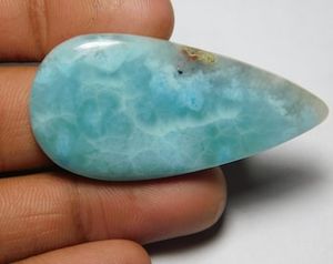 Cabochon de Larimar Naturel Incroyable Vente en Gros Lot de Pierres Précieuses Larimar Mélange de Forme 100% Pierres Précieuses Larimar Naturel à des Prix Abordables OEM - Product Image 5