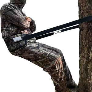 Cinturón de Seguridad para Trabajos en Altura, Ajustable, Resistente, con Soporte Lumbar para Senderismo y Escalada, Capacidad de Carga de 400 Libras, con Bolsillos de Almacenamiento - Product Image 3