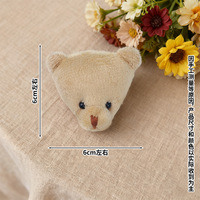 Porte-clés en peluche ours, breloque de sac, ornement ours beige, ornement en peluche, ours nu - Vente en gros
