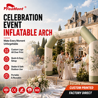 Arche gonflable silencieuse et économe en énergie FEAMONT pour cérémonie de mariage en intérieur, décoration sans souffleur, maintien fiable de l'air