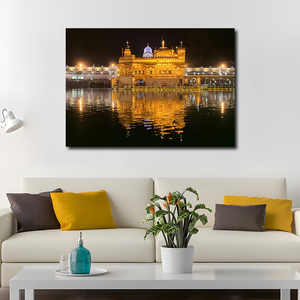 <span class=keywords><strong>Impressionniste</strong></span> <span class=keywords><strong>aquarelle</strong></span> Palais d'Or Scène nocturne Impression haute définition Affiche Décoration intérieure Grande toile murale Peinture sur toile - Product Image 5