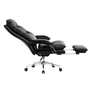 2022 New Boss Cheap Director Manager Pu Leather Executive girevoli sedie da massaggio per ufficio con poggiapiedi