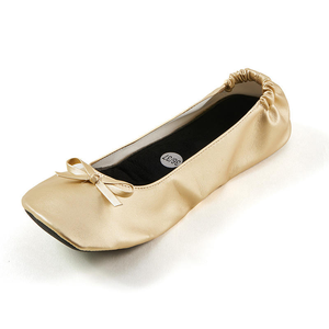 <span class=keywords><strong>Zapatillas</strong></span> de <span class=keywords><strong>Ballet</strong></span> suaves de PU de alta calidad para niñas tono dorado plateado fábrica al por mayor suela dividida de cuero <span class=keywords><strong>zapatillas</strong></span> planas de <span class=keywords><strong>Ballet</strong></span> baratas - Product Image 6