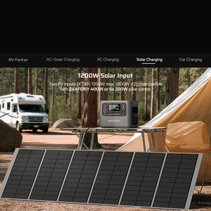 เครื่องกำเนิดไฟฟ้าพกพา AF-P280 2048Wh ความจุขยายได้ LiFePO4 สถานีพลังงานสำรองฉุกเฉิน ระบบสำรองไฟบ้าน พลังงานแสงอาทิตย์ - Product Image 6
