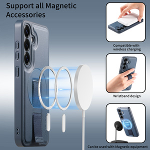 Etui magnétique pour téléphone portable Etuis porte-cartes en cuir PU pour Samsung Galxay S25 Ultra S25 EDGE - Product Image 4