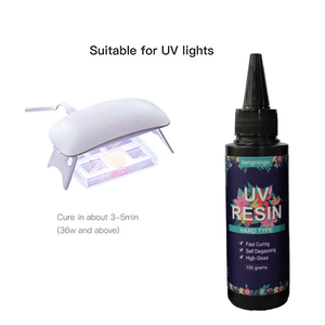 ชุดเรซิน UV 100G Starter Kit,คริสตัลล้างการบ่มด้วยรังสีอัลตราไวโอเลตอีพอกซีเรซินจี้ศิลปะ DIY สำหรับผู้เริ่มต้น - Product Image 3