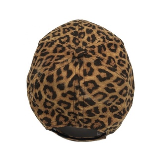 Cappellini da Baseball Casual Unisex per Adulti, Traspiranti, in Camoscio Leopardato 100% Poliestere, Stampa Digitale, Basso MOQ, Best Seller, Personalizzabili - Product Image 4