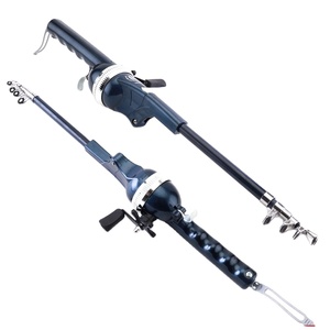 Canne à pêche pliable Wildtrek avec moulinet intégré 1,38 m – Combo portable pour voyage, <span class=keywords><strong>camping</strong></span>, cadeau, carpe crucian, ruisseau - Product Image 1