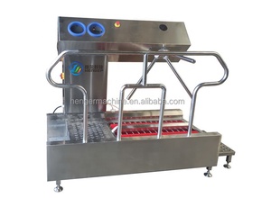 Station de nettoyage hygiénique électrique d'usine avec lave-botte et nettoyeur de semelle de <span class=keywords><strong>chaussures</strong></span> <span class=keywords><strong>Tourniquet</strong></span> automatique État neuf - Product Image 4