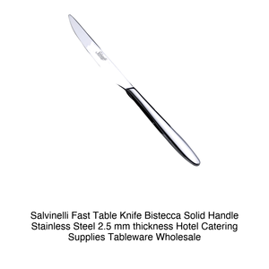 Cuchillo de mesa/cuchillo para carne Salvinelli Fast Table, mango sólido de acero inoxidable 18/10, 2,5 mm de grosor - Product Image 2
