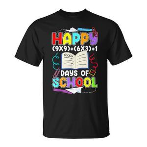 Camiseta con ecuación matemática para celebrar los 100 días de clases, para niños y profesores - Product Image 1