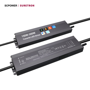 Biến áp nhà sản xuất hỗ trợ 240V đến <span class=keywords><strong>24V</strong></span> 12V 150W 200W 300W điều khiển ánh sáng 5 kênh <span class=keywords><strong>RGB</strong></span> CW App casambi LED trình điều khiển - Product Image 1