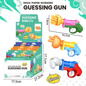 Gran Oferta personalizada al por mayor piedra papel tijeras pistola fiesta clásica batalla juguetes interactivos novedad adivinanza puño pistola para fiestas - Product Image 2