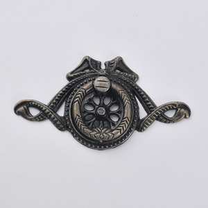 Tirador de cajón de un solo orificio con diseño B-409, de aleación de zinc y bronce, estilo europeo, para puerta de armario, forma novedosa, duradero - Product Image 1