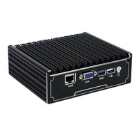 MINI boîtier intégré PC Intel celeron J1900 CPU Rj45 COM / 4 lan port petit pc mini sans ventilateur 12v x86 Linux industriel