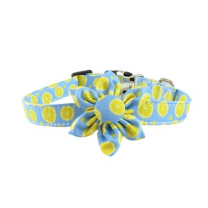 Colliers pour chien en polyester à motif de fruits avec nœud papillon et boucle réglable pour petits chiens, style été - Product Image 3