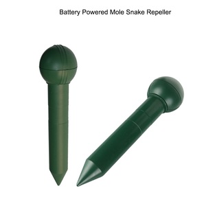 Вибрационный отпугиватель животных на батарейках из АБС-пластика для установки в грунт на улице: отпугивает грызунов/мышей, крыс, кротов, сорок, белок, полевок, змей - Product Image 4