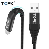 TopK - High Quality Nylon Weave Fast Phone Charger Cable